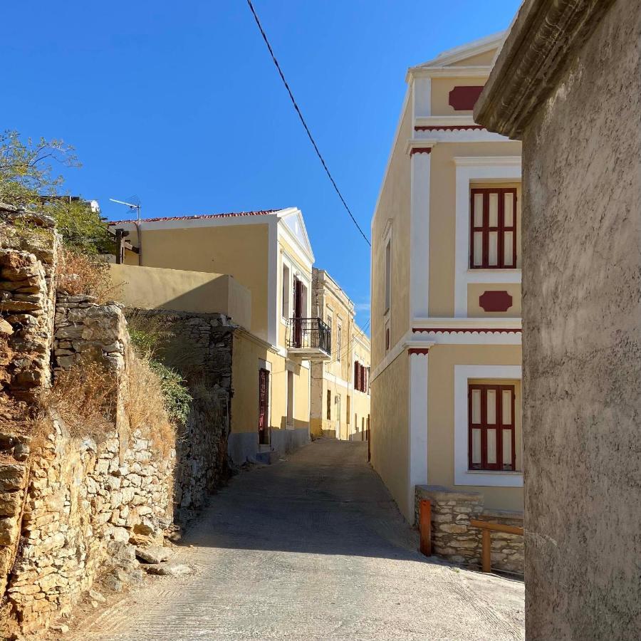 Little Blue In Chorio, Symi Villa ภายนอก รูปภาพ