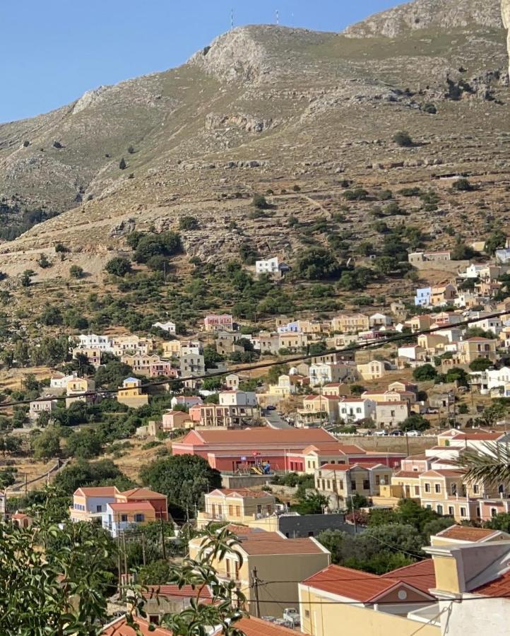 Little Blue In Chorio, Symi Villa ภายนอก รูปภาพ
