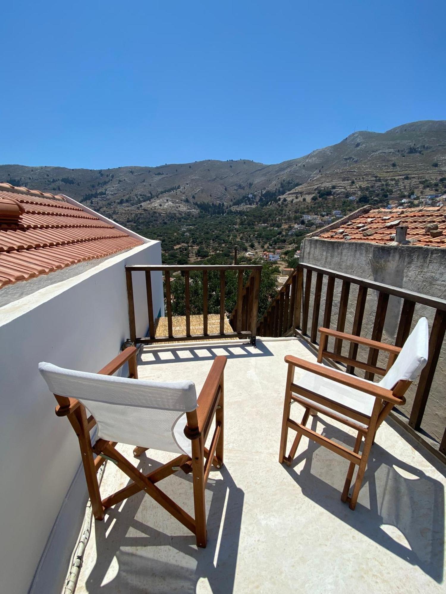 Little Blue In Chorio, Symi Villa ภายนอก รูปภาพ