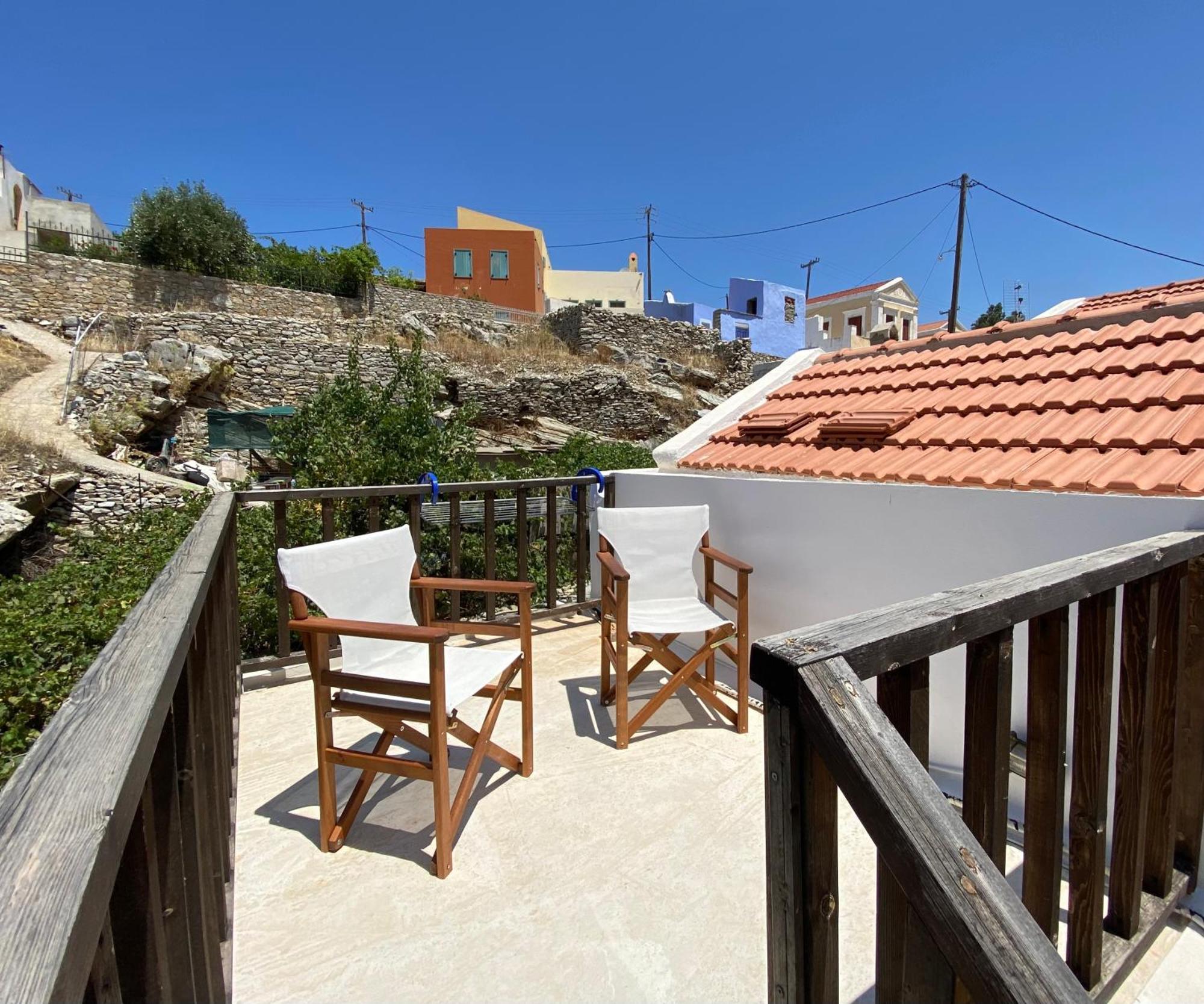 Little Blue In Chorio, Symi Villa ภายนอก รูปภาพ